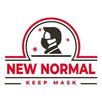 new normal concept icon illustration vector