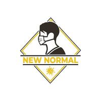 new normal concept icon illustration vector