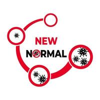 new normal icon vector illustration