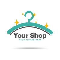 illustration of botique logo design vector