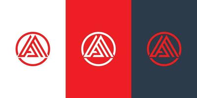 APM logo with negative space triangle shape and circle rounded vector