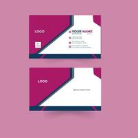 Creative and Clean Business Card Template design vector