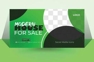 House renovation services cover web banner and social media post design template vector