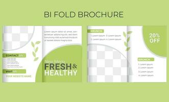 Healthy brochure Business brochure template. vector