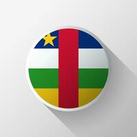 Creative Central African Republic Flag Circle Badge vector