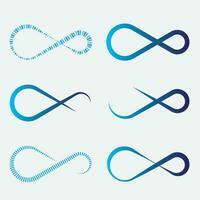 Infinite Logo Loop Processing Logo Limitless and Endless Icon Logo Infinite Loop vector