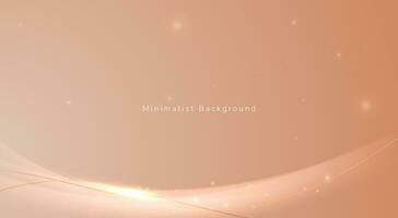 Luxury Rose gold background with shiny glitter effect, the concept of a luxurious gradient background. vector