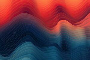 AI generated Abstract background with wavy lines. Vector illustration for your design, AI Generated photo