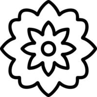 coloring book flower vector