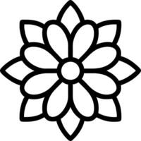 coloring book flower vector