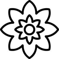 coloring book flower vector