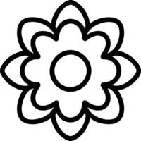 coloring book flower vector