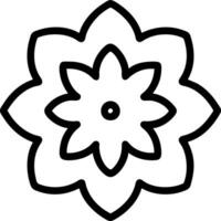 coloring book flower vector