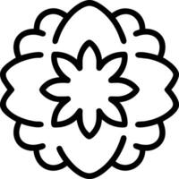 coloring book flower vector