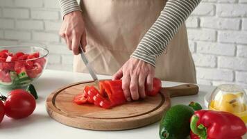 Kochen Prozess von griechisch Salat video