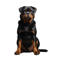 ai generado perro aislado en transparente png