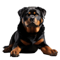 AI generated dog isolated on transparent png