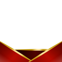 Gold Geometric Footer with Gold Decoration png