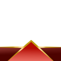 Gold geometrisch Fusszeile mit Gold Dekoration png