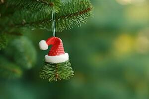 AI generated Christmas tree gift ornament photo