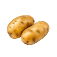 ai gerado amontoar do fresco batatas isolado em transparente fundo png