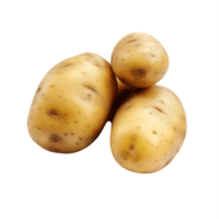 AI generated Heap of Fresh Potatoes Isolated on transparent  Background png