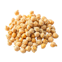 AI generated Heap of Raw Chickpeas Isolated on transparent  Background png