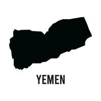 Yemen mapa icono vector modelo
