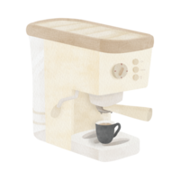 AI generated Coffee maker is making espresso coffee png