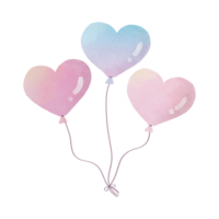 AI generated Heart Shaped Balloon png