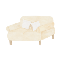 AI generated Furniture Couch Living room Recliner Koltuk, sofa animation, png