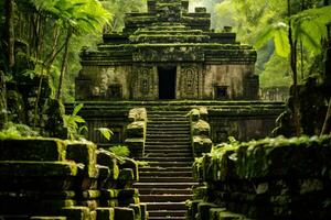 ai generado templo en bali, Indonesia. bali es el capital de Indonesia, ai generado foto