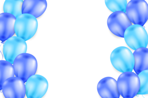 Transparent balloons background for grand opening event, party, holiday, birthday png