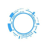 HUD virtual circle technology background. Abstract Digital Circle Technology UI Futuristic vector