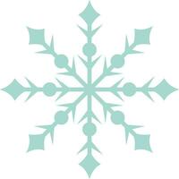 Snowflake in turquoise vector