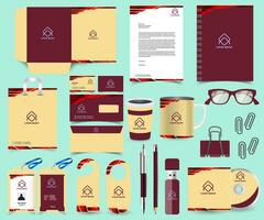 Classic stationery template design. Documentation for business. Corporate identity design template vector