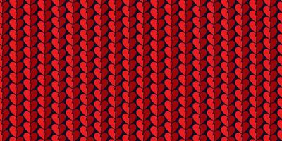 Simple break hearts seamless pattern. Valentines day background. Flat design endless chaotic texture made of tiny break heart silhouettes on black background vector