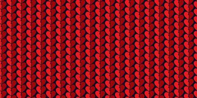 Simple break hearts seamless pattern. Valentines day background. Flat design endless chaotic texture made of tiny break heart silhouettes on black background vector