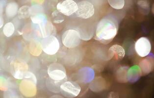 Shining Christmas abstract background with bokeh. photo