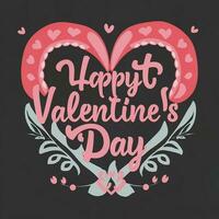 AI generated Valentine's Day love design background Ai generated photo