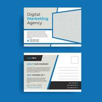 Corporate Business post card design vector