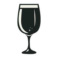 wineglasses. Clink glasses Vector illustration isolated on white background