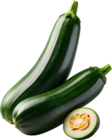 AI generated two zucchini  vegetable png