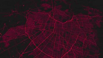 rosado santiago mapa antecedentes bucle. hilado alrededor Chile ciudad aire imágenes. sin costura panorama giratorio terminado céntrico fondo. video