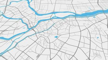 Licht grau Blau dongguan Karte Hintergrund Schleife. Spinnen um China Stadt Luft Filmaufnahme. nahtlos Panorama rotierend Über Innenstadt Hintergrund. video