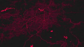 Rosa belo horizonte mapa fundo laço. fiação por aí Brasil cidade ar imagens de vídeo. desatado panorama rotativo sobre centro da cidade pano de fundo. video