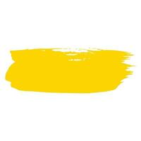 yellow ink paint brush stroke vector