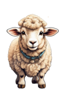 AI generated beautiful artwork of a lamb for Easter png