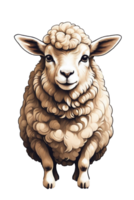 AI generated beautiful artwork of a lamb for Easter png