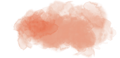 aquarelle élément avec un rouge-orange fumée forme png